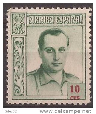 FET9-LM069TELN.Espagne.Sp A In.España.JOSE ANTONIO PRIMO DE RIBERA.Falange.1938. (Galvez 9*)en Nuevo.Muy BoniTO - Nationalistische Ausgaben