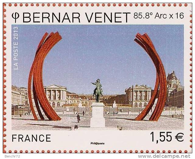 BLOC DE 12 TP BERNAR VENET - NEUF - UNIQUE - TRAITS PARASITES BLANCS VERTICAUX - Unused Stamps