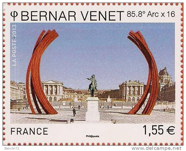 BLOC DE 12 TP BERNAR VENET - NEUF - UNIQUE - TRAITS PARASITES BLANCS VERTICAUX - Nuevos