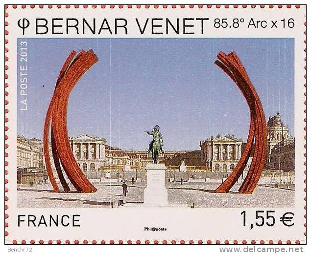 BLOC DE 12 TP BERNAR VENET - NEUF - UNIQUE - TRAITS PARASITES BLANCS VERTICAUX - Ungebraucht