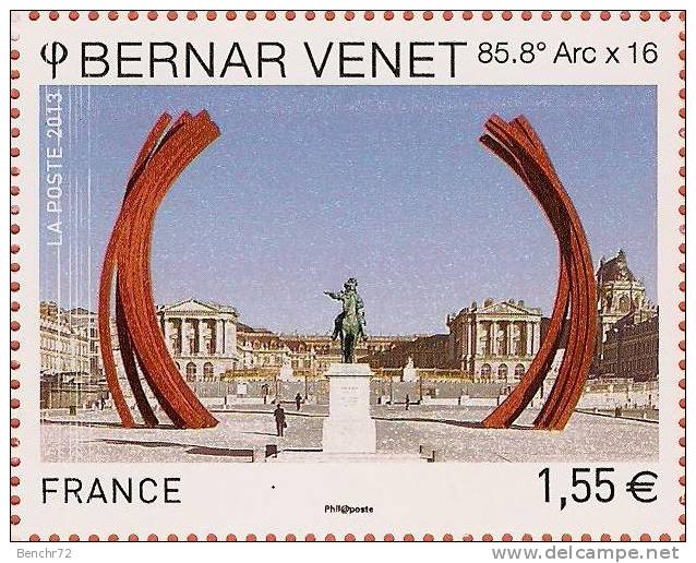 BLOC DE 12 TP BERNAR VENET - NEUF - UNIQUE - TRAITS PARASITES BLANCS VERTICAUX