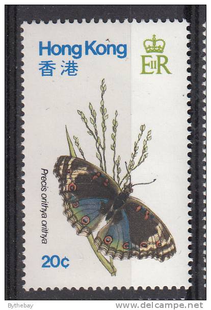 Hong Kong MNH Scott #354 20c Precis Orithya - Butterflies - Unused Stamps