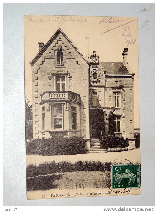 Carte Postale Ancienne : PAUILLAC : Chateau Mouton-Rothschild - Pauillac