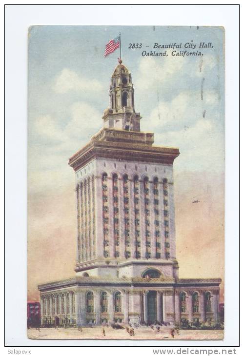 Beautiful City Hall, Oakland, California   1931  2 SCANS - Oakland