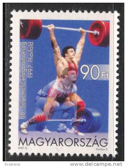 HUNGARY - 1997. World Weight Lifting Championships,Thailand MNH!!! Mi: 4473. - Ongebruikt