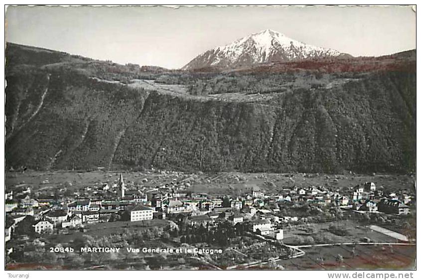 Fev13 1903 : Martigny  -  Vue Générale  -  Le Catogne - Martigny