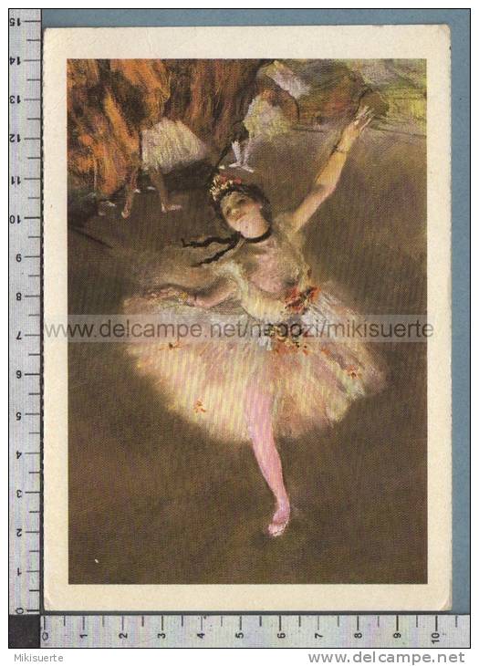 S810 ARTE EDGAR DEGAS BALLERINA IN SCENA PARIGI VG - Paintings