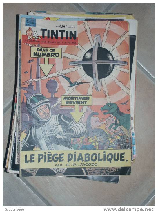 BLAKE ET MORTIMER JOURNAL DE   TINTIN  N°628  ILLUSTRATION COUVERTURE   JACOB - Blake Et Mortimer