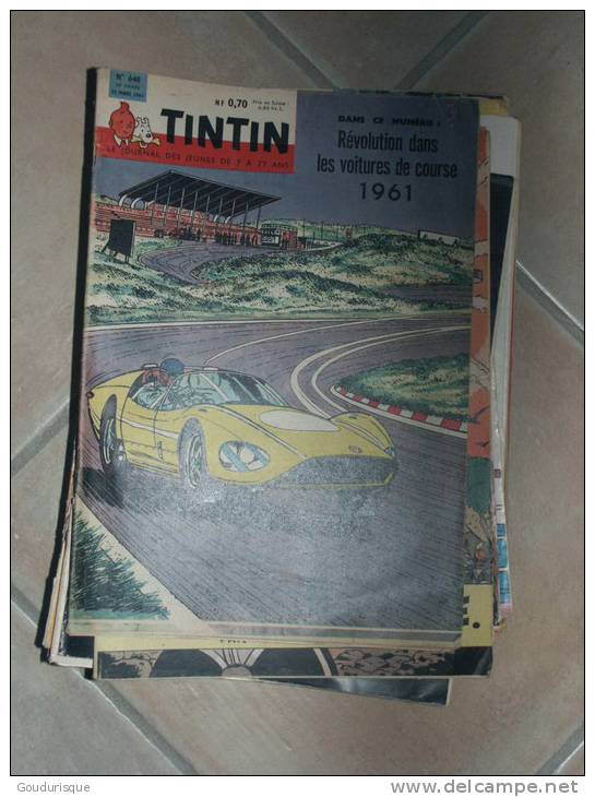 MICHEL VAILLANT JOURNAL DE   TINTIN  N°648  ILLUSTRATION COUVERTURE   GRATON - Michel Vaillant