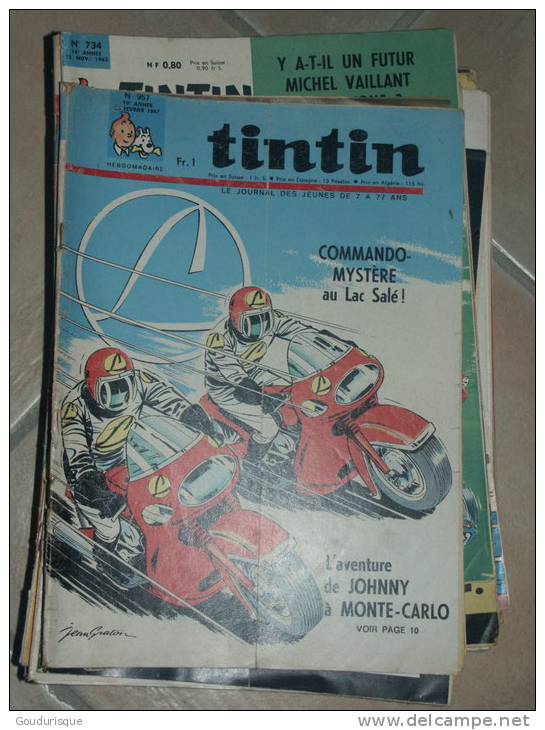 MICHEL VAILLANT JOURNAL DE   TINTIN  N°957  ILLUSTRATION COUVERTURE   GRATON - Michel Vaillant