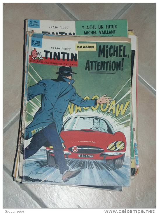 MICHEL VAILLANT JOURNAL DE   TINTIN  N°708  ILLUSTRATION COUVERTURE   GRATON - Michel Vaillant