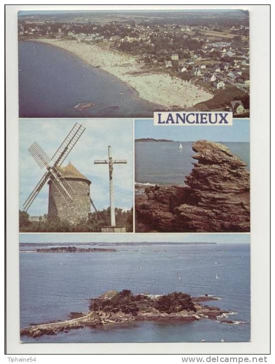 22 - LANCIEUX - Vue Aérienne De La Grande Plage-le Moulin Et Le Calvaire-la Tête De Chien-l'ile De L'Islet - Lancieux