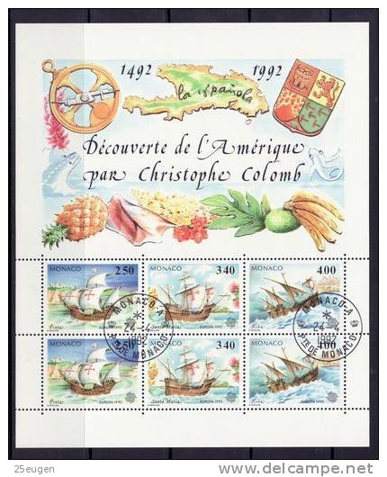 MONACO 1992  EUROPA CEPT   USED  /zx/ - 1992