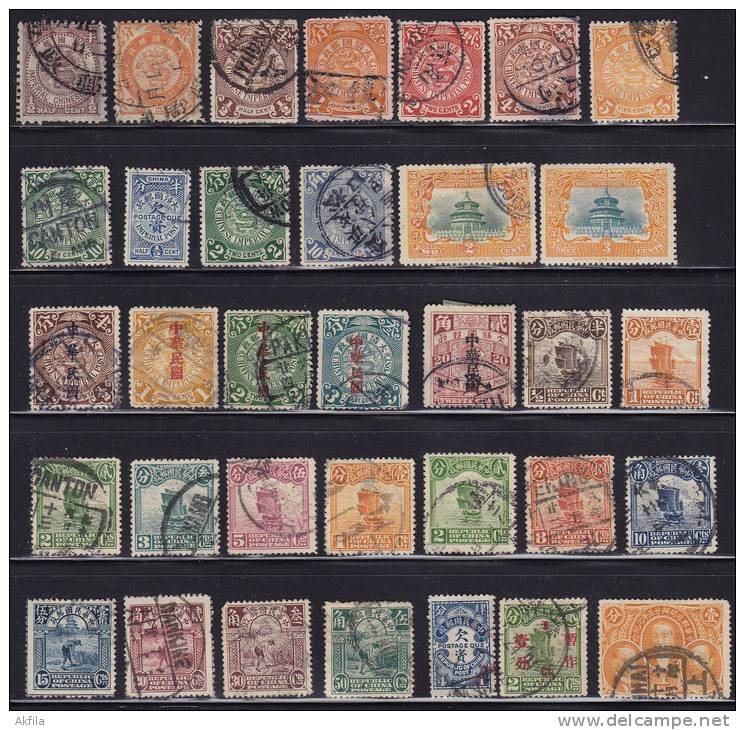 1132. China, 1897/1922, Stamp Accumulation - Gebraucht