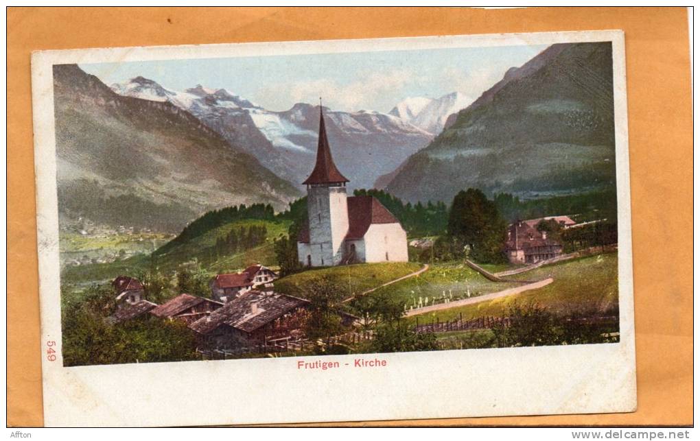 Frutigen Kirche 1900 Postcard - Frutigen