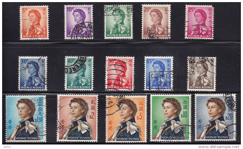 1127. Hong Kong, 1962, Queen Elizabeth II, Used - Oblitérés