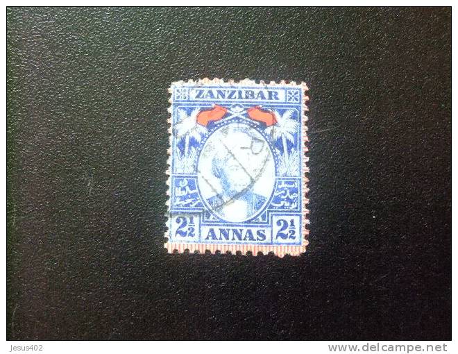 ZANZIBAR  1897 Sultan Seyyid Hamed-bin Thwain                Yvert & Tellier Nº 30 º     SG 160 FU - Zanzibar (...-1963)