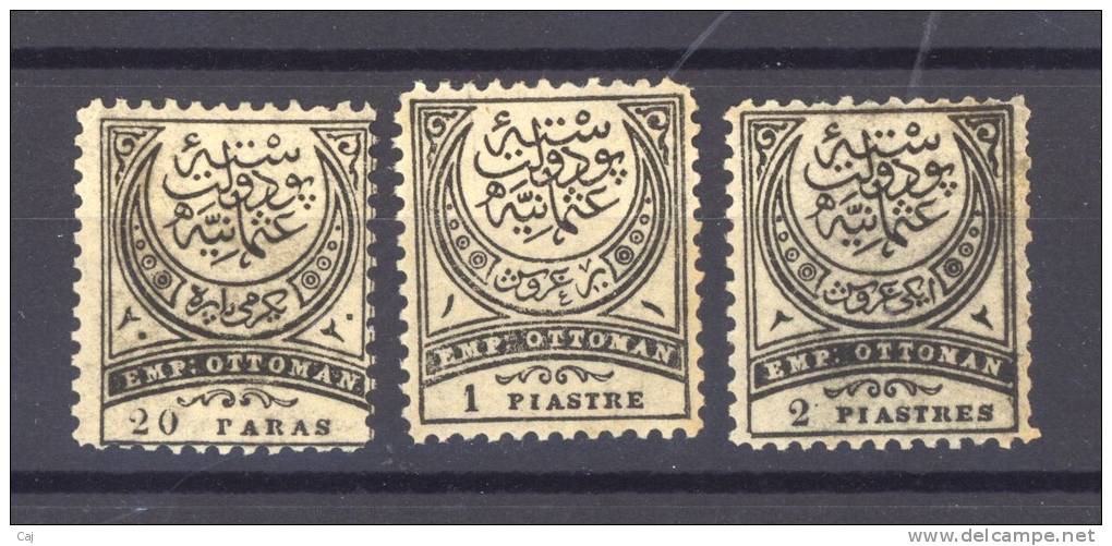 Turquie  -  Taxes  :  Mi  16-18  *      Dentelé 11 1/2 - Timbres-taxe