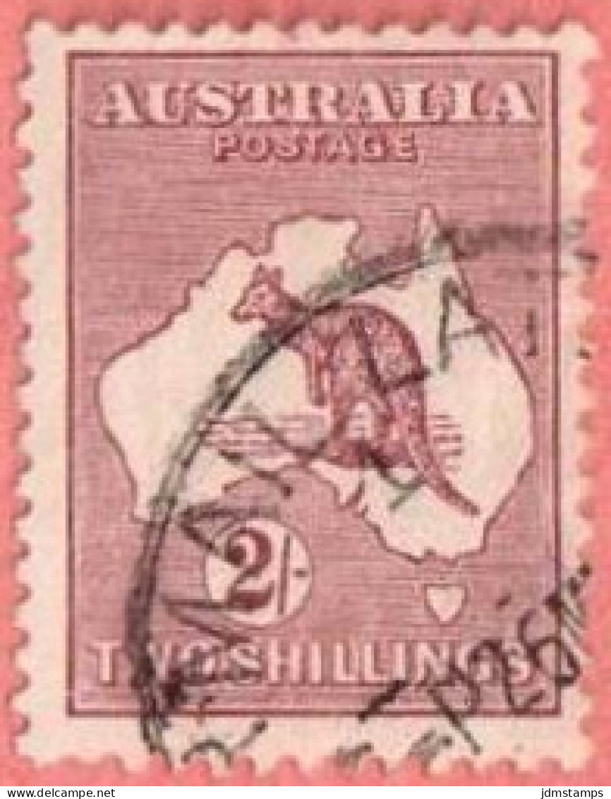 AUS SC #99  1929 Kangaroo And Map, CV $17.00 - Gebruikt