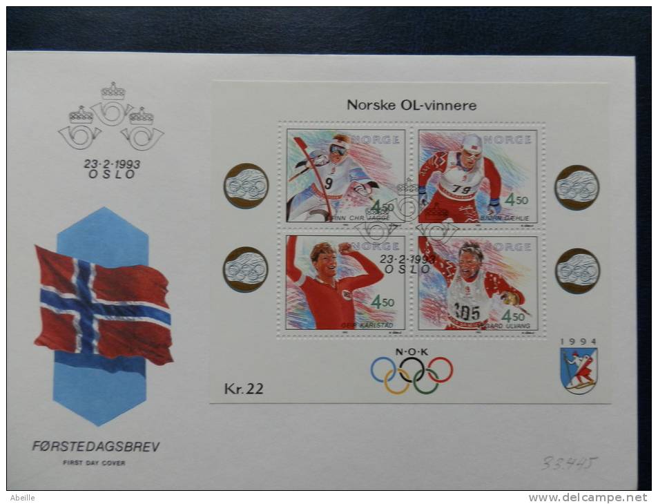 33/445A  FDC   NORGE  NR. YVERT   19 - FDC