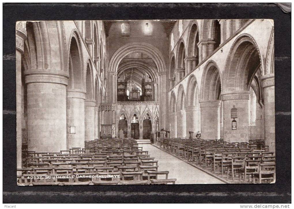 36794     Regno  Unito,   Southwell  Cathedral  -  Nave,  VG  1918 - Autres & Non Classés