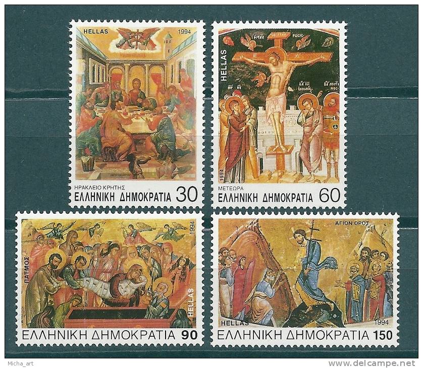 Greece 1994 Passions Of Christ Set MNH CV6€ C017 - Neufs