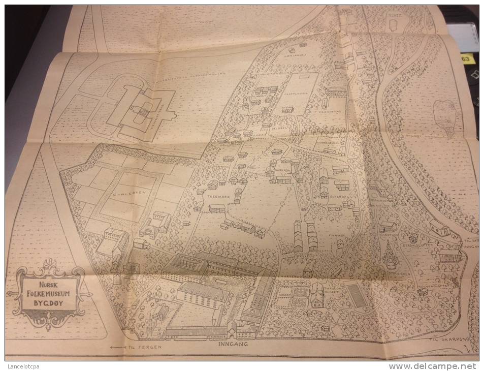 PLAN - MAP / NORSK FOLKEMUSEUM BYGDOY - Europa