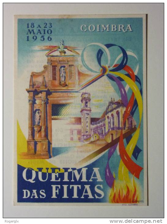 B1700. PORTUGAL. Coimbra. Programa Da Queima Das Fitas 1956 / Universidade De Coimbra / Estudantes / Coimbra University. - Andere & Zonder Classificatie