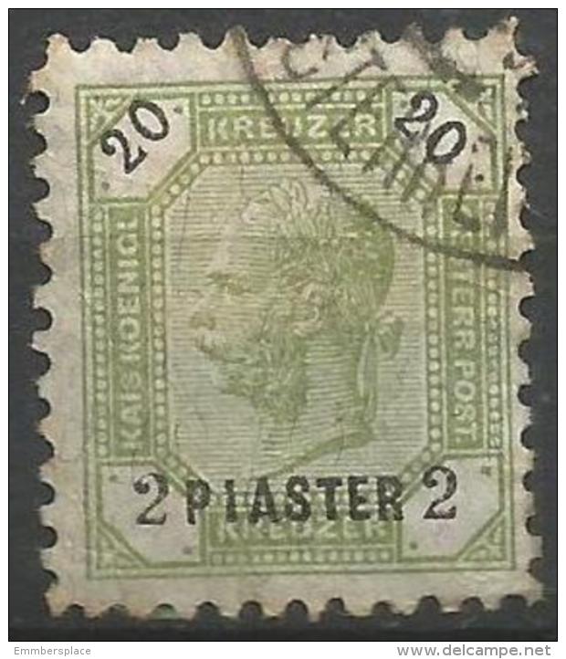 AUSTRO-HUNGARIAN POST - 1890 ISSUE 2pi On 20k  USED  SG 31 Sc 26 - Levante-Marken