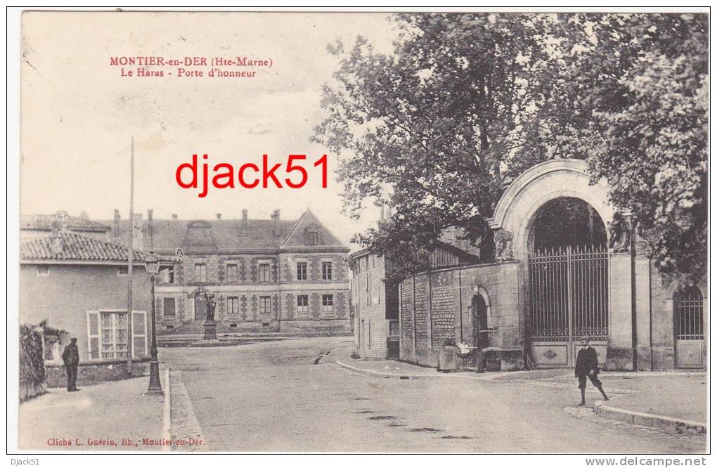 52 - MONTIER-en-DER (Hte-Marne) - Le Haras - Porte D'honneur - 1912 - Montier-en-Der