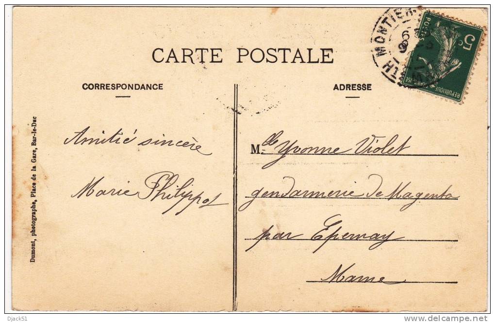 52 - MONTIER-en-DER (Hte-Marne) - Le Haras - Porte D'honneur - 1912 - Montier-en-Der