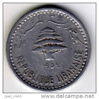 LIBAN - (république Du) 5 PIASTRES - 1954 - TTB - Lebanon