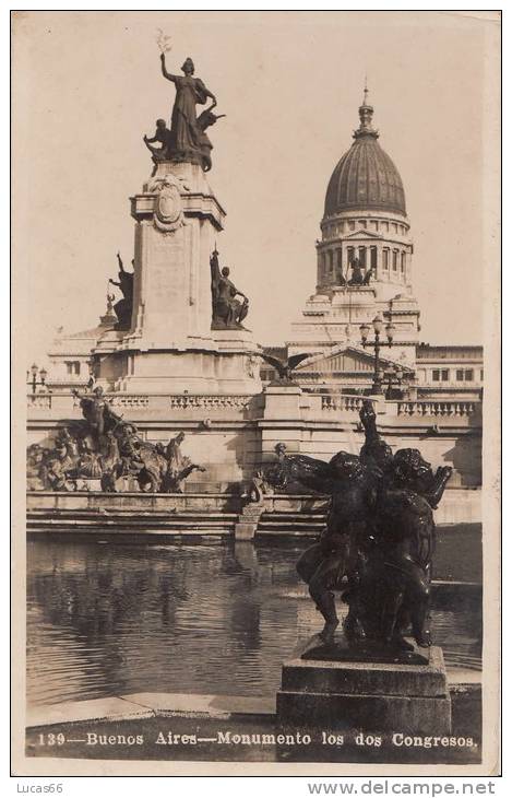 C1940 BUENOS AIRES - MONUMENTO DE LOS CONGRESOS - Argentine