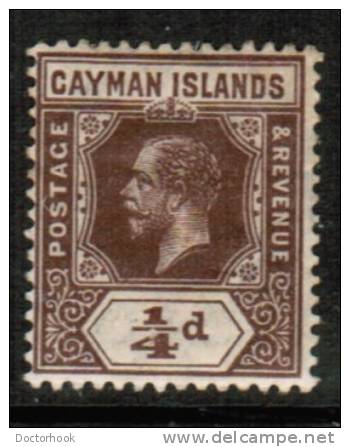 CAYMAN ISLANDS   Scott # 32*  F-VF MINT LH - Caimán (Islas)