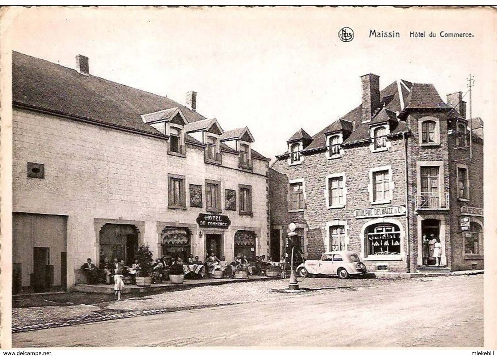 MAISSIN-HOTEL DU COMMERCE-MAGASIN ADOLPHE DELAIZE-POMPE A ESSENCE SHELL-AUTOMOBILE CITROEN - Libin