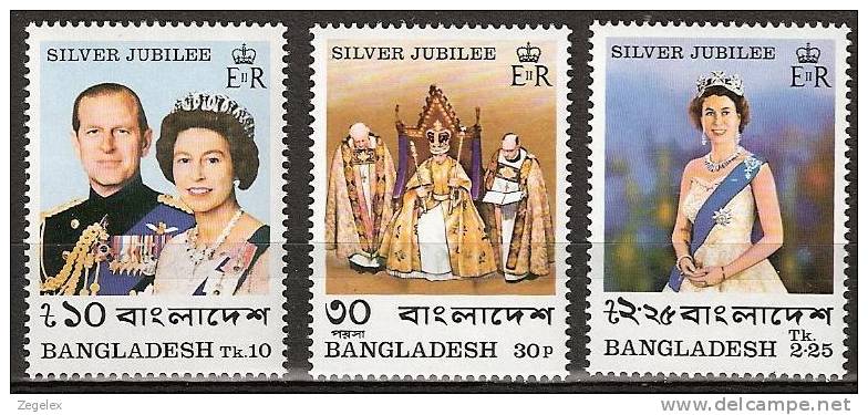 Bangladesh 1977 Silver Jubilee Coronation Queen Elisabeth - MNH**, Postfrisch Ohne Falz , Neuf Sans Charnière , Never Hi - Bangladesch