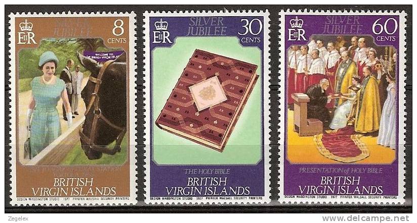 British Virgin Islands 1977  Silver Jubilee Coronation Queen Elisabeth - Complete - MNH**, Postfrisch Ohne Falz , Neuf S - Iles Vièrges Britanniques