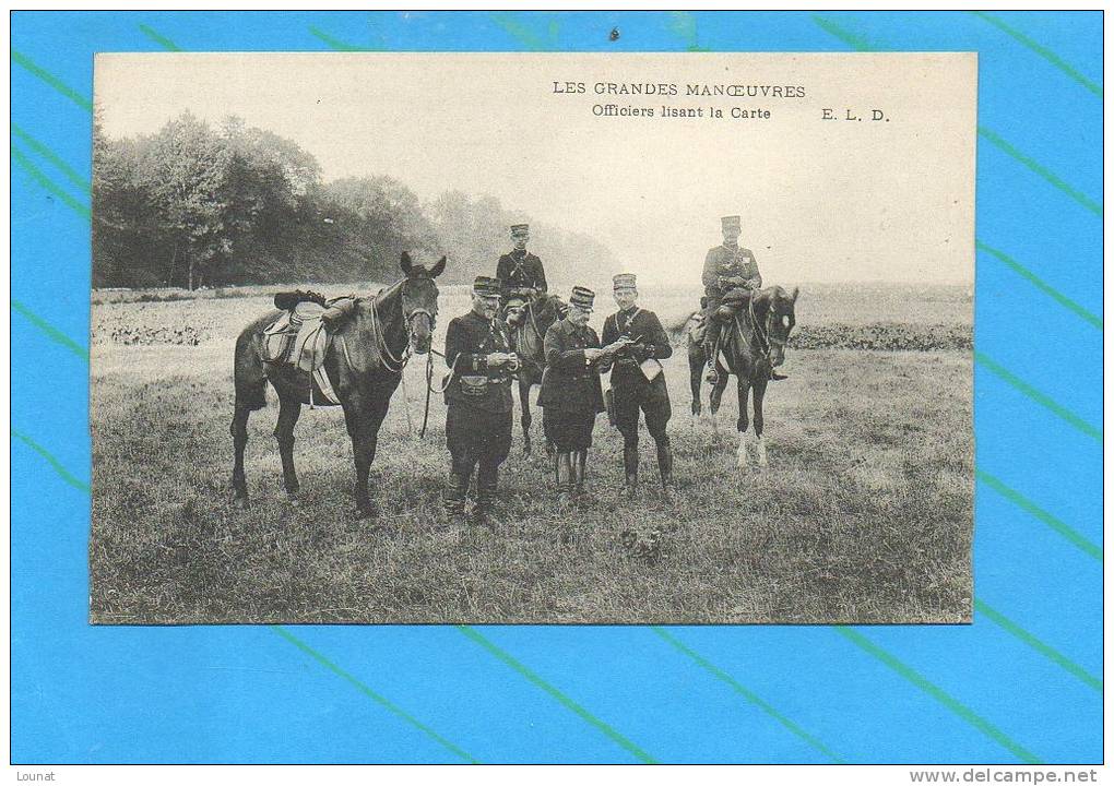 Les Grandes Manoeuvres - Officiers Lisant La Carte - Manovre