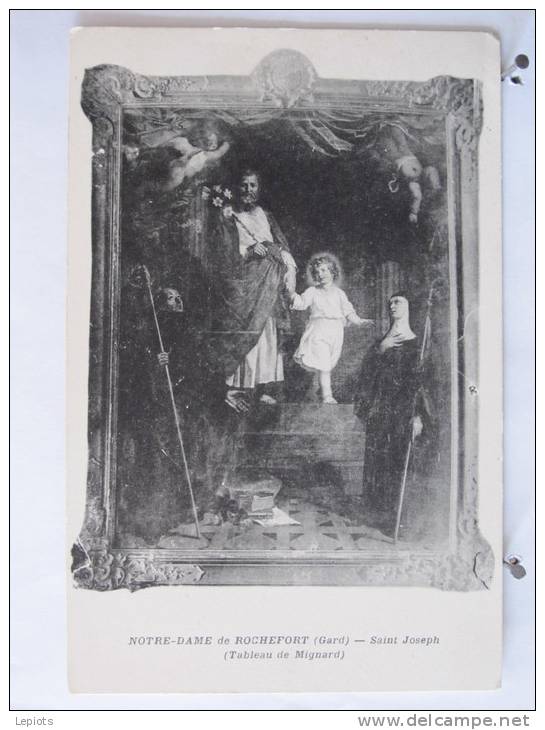 Carte Très Peu Courante - 30 - Rochefort Du Gard - Notre Dame De Rochefort - St Joseph - Neuve - Scan Recto-verso - Rochefort-du-Gard