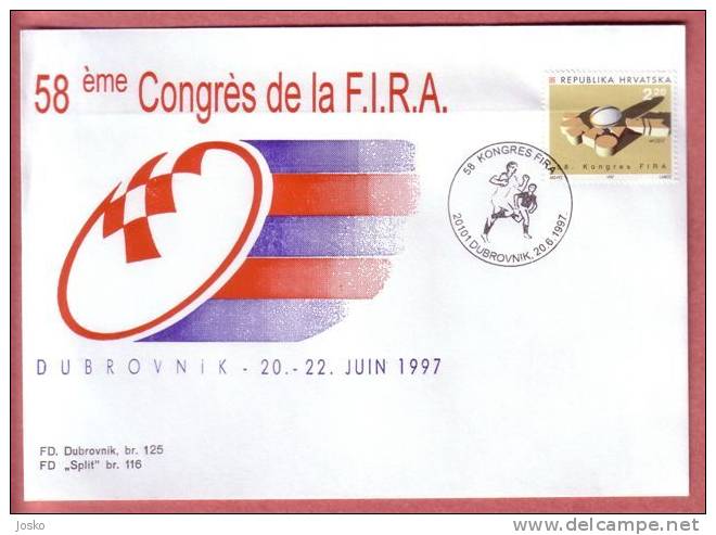 RUGBY - 58 Eme Congres De La F.I.R.A. ( Croatie -  Very Rare ) Dubrovnik 1977. * FIRA - Rugby