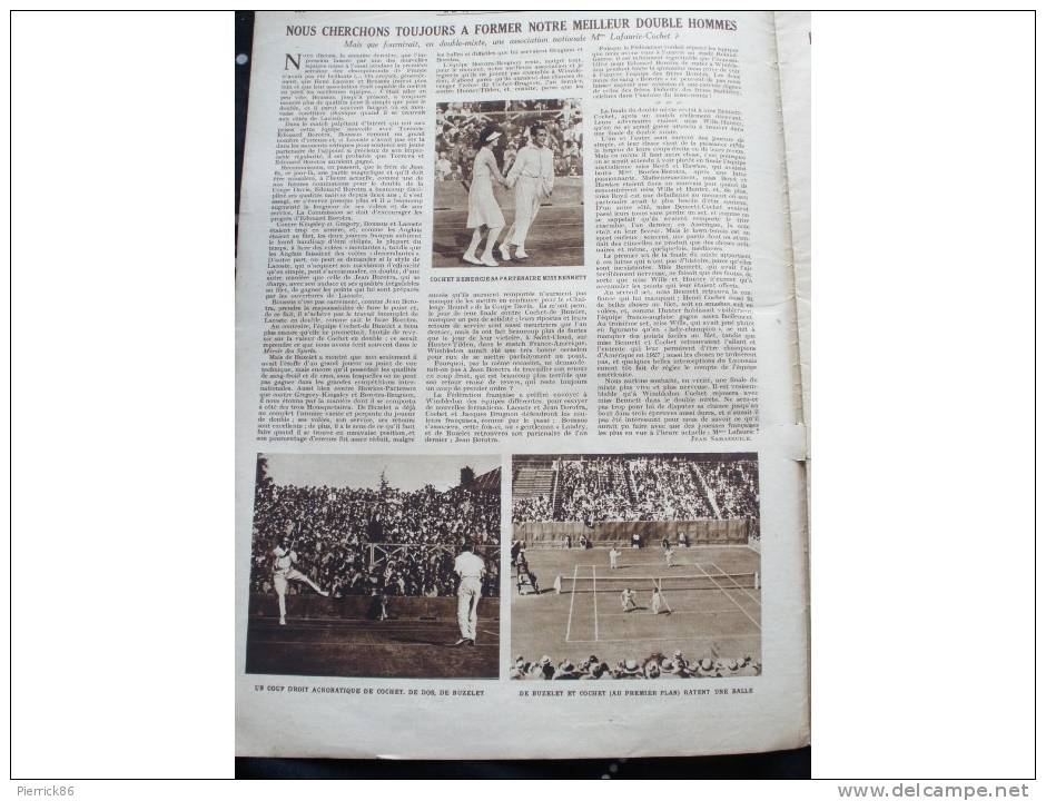 1928 TOURNOI OLYMPIQUE DE FOOTBALL / TENNIS / BOXE GIUSEPPE SPALLA / DIRIGEABLE " ITALIA " - Andere & Zonder Classificatie