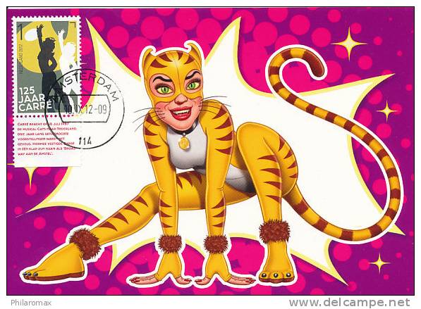 D11250 CARTE MAXIMUM CARD 2012 NETHERLANDS - MUSICAL CATS AMSTERDAM CP ORIGINAL - Teatro