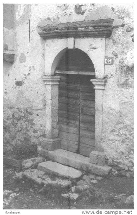 RAVASCLETTO (Udine). Carnia. Antica Porta Di Una Casa Di CAMPIVOLO. Non Vg. 1956. - Udine