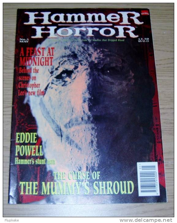 Hammer Horror 3 May 1995 Christopher Lee A Fleet At Midnight Eddie Powell The Curse Of The Mummy's Shroud - Gruseliges