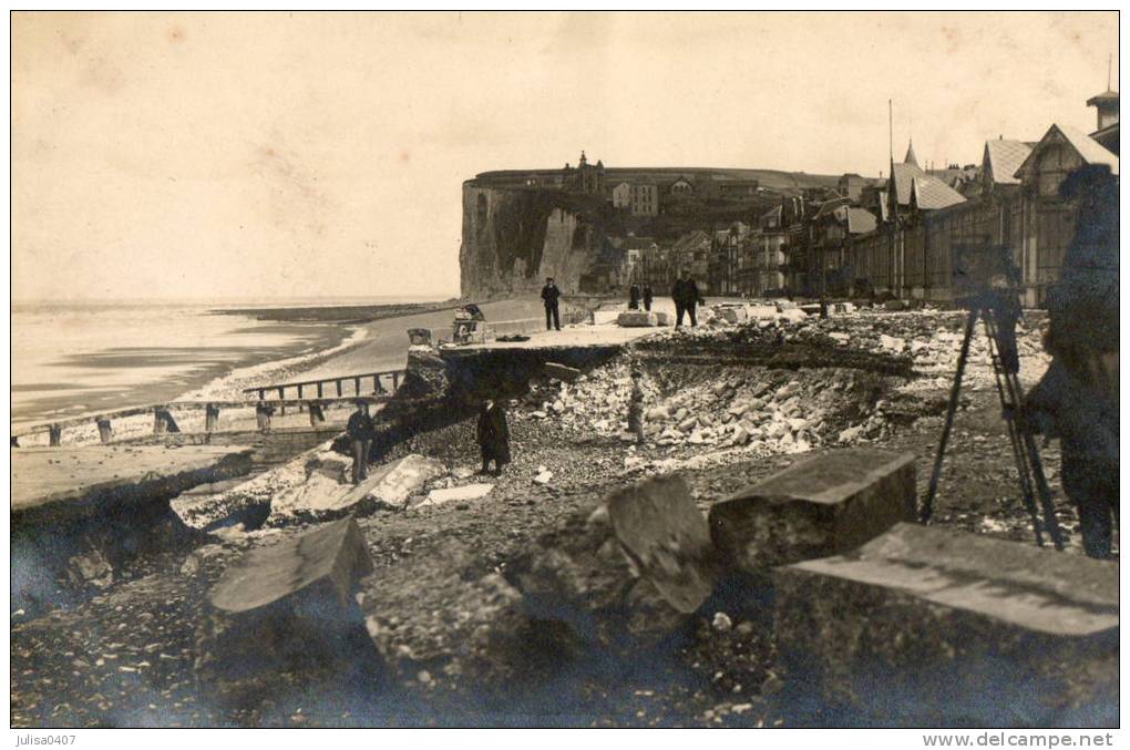 MERS LES BAINS (80) Carte Photo Catastrophe Climatique Photographe - Mers Les Bains