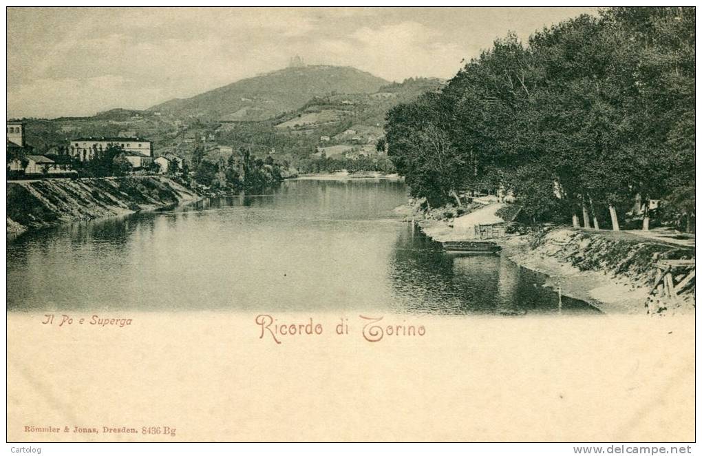 Ricordo Di Torino - Il Po E Superga - Fiume Po