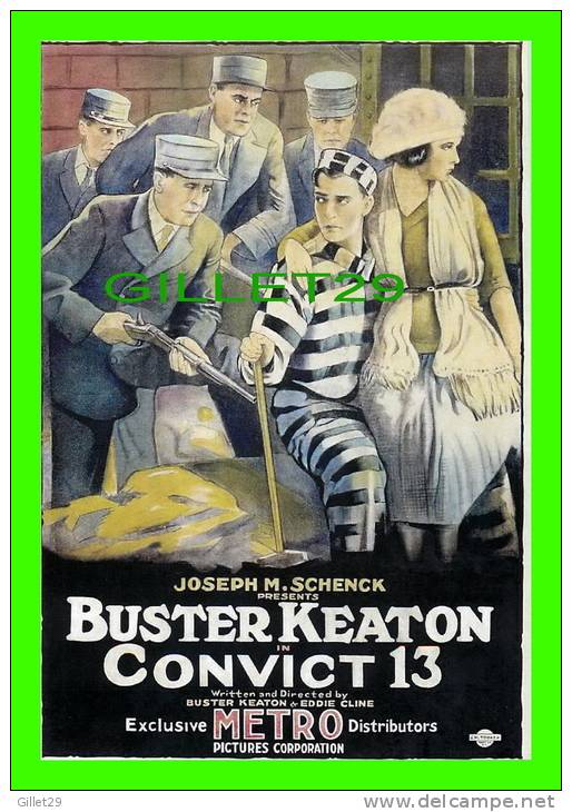 POSTERS ON CARDS - BUSTER KEATON IN CONVICT 13 - - Posters On Cards