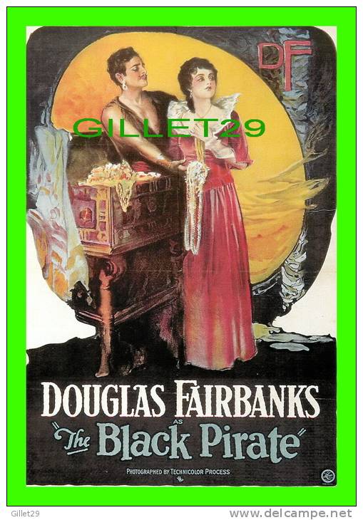 POSTERS ON CARDS - DOUGLAS FAIRBANKS IN THE BLACK PIRATE - - Affiches Sur Carte