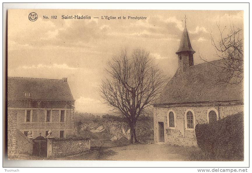 E1448 - Saint-Hadelin - L' Eglise Et Le Presbytère - Olne