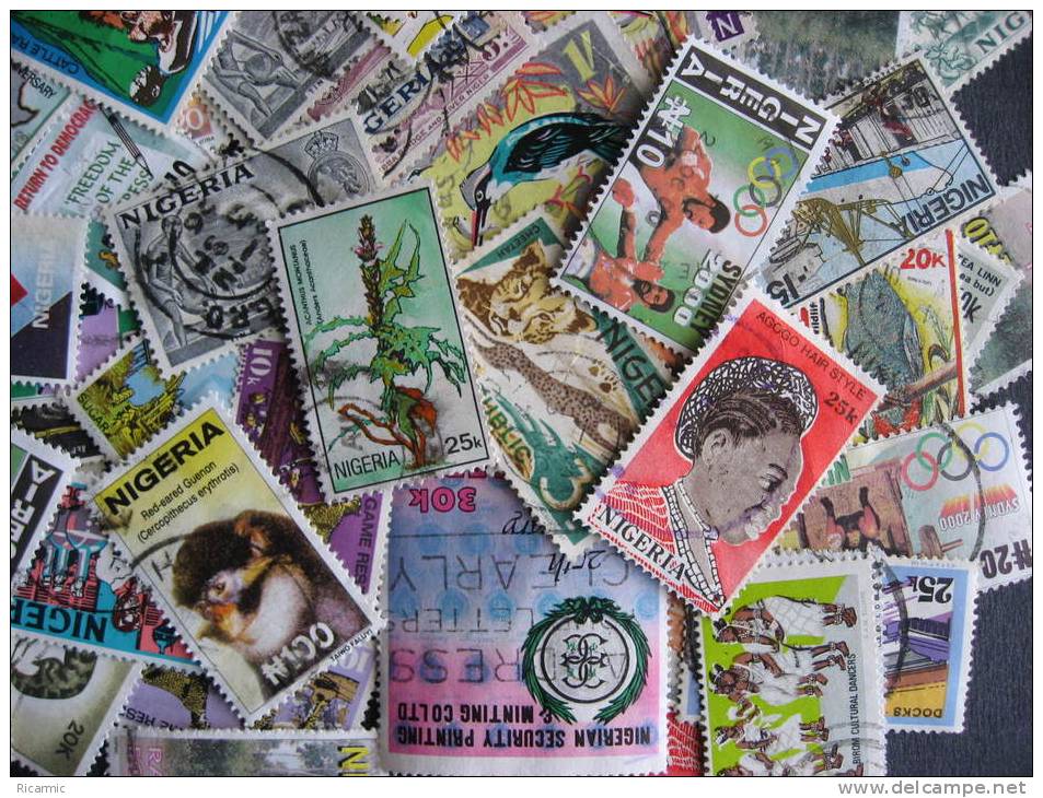 NIGERIA Nice Mixture Mostly Large Stamps Here, Check Them Out! - Vrac (max 999 Timbres)